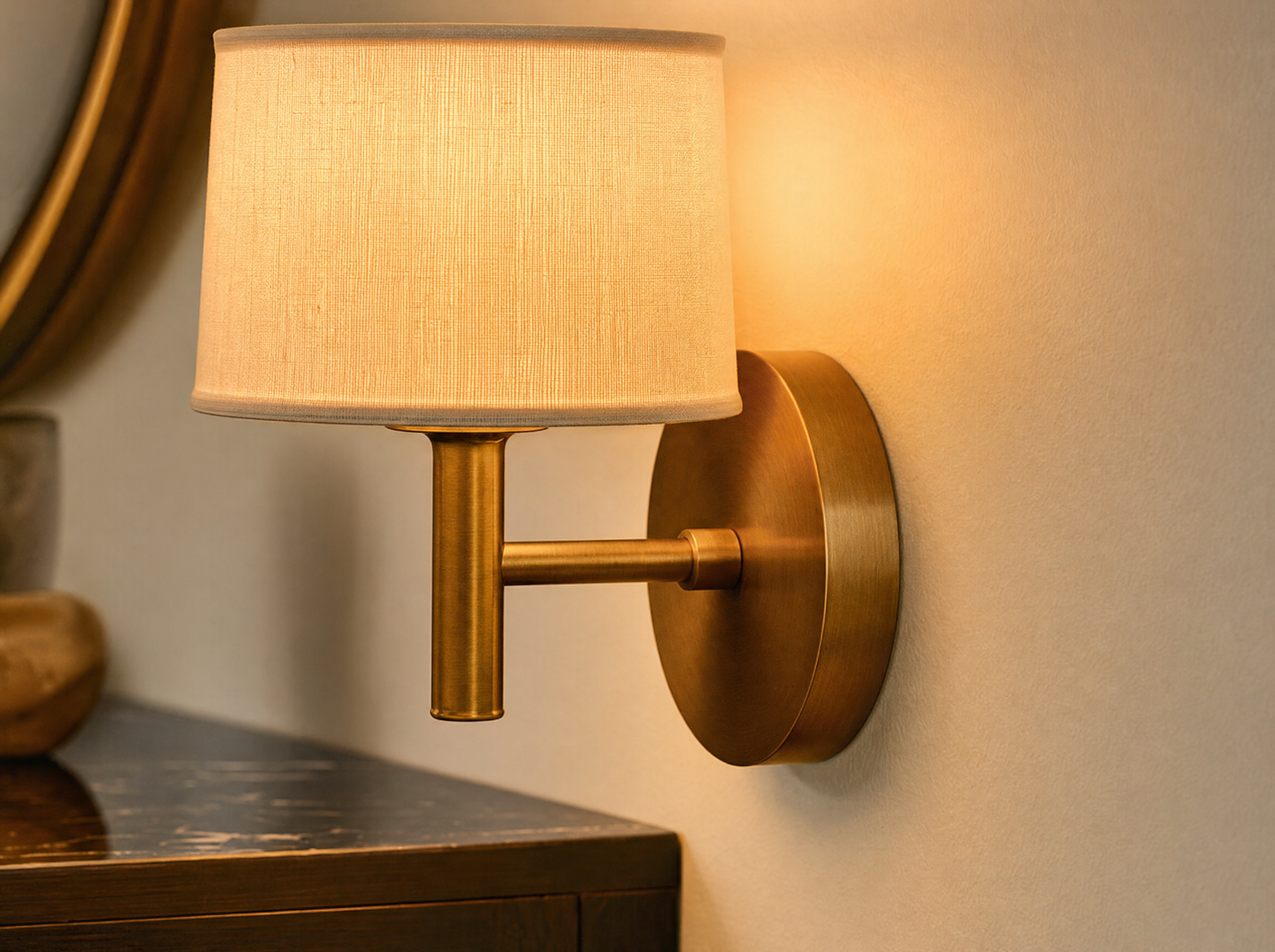 Sconces - brass sconce hero close-up