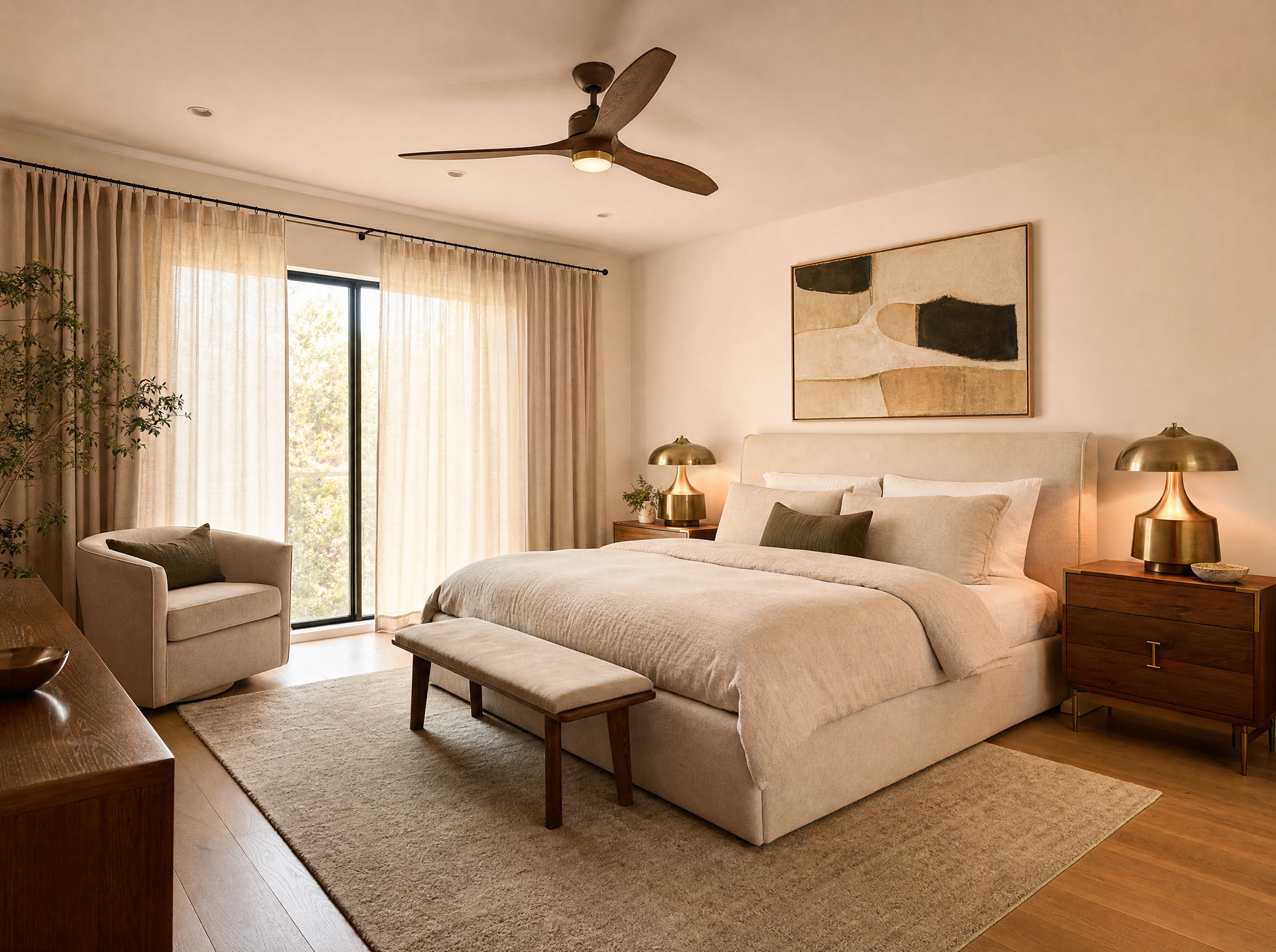 Bedroom - styled complete master bedroom