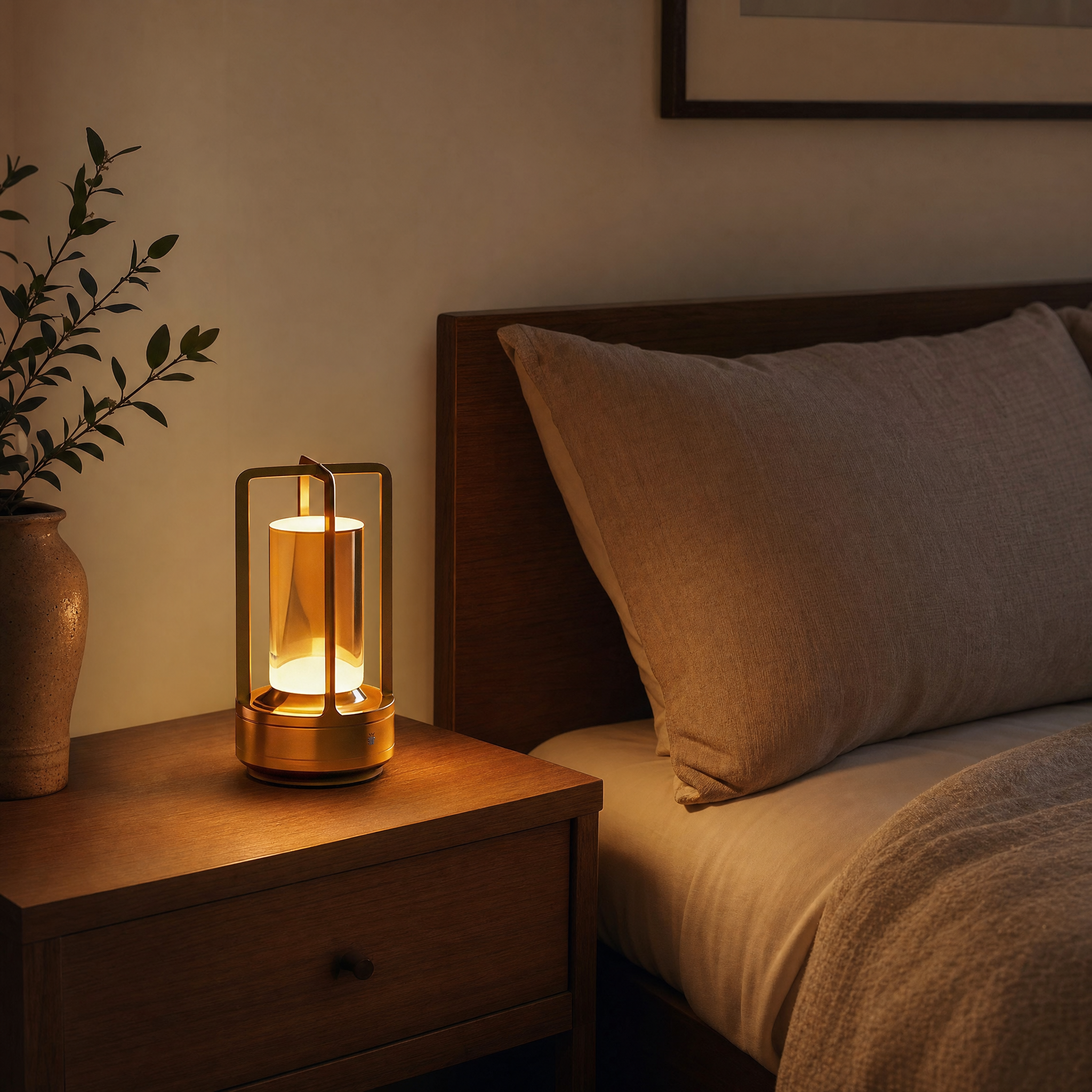 Portable Lantern Lamp - bedside night lifestyle