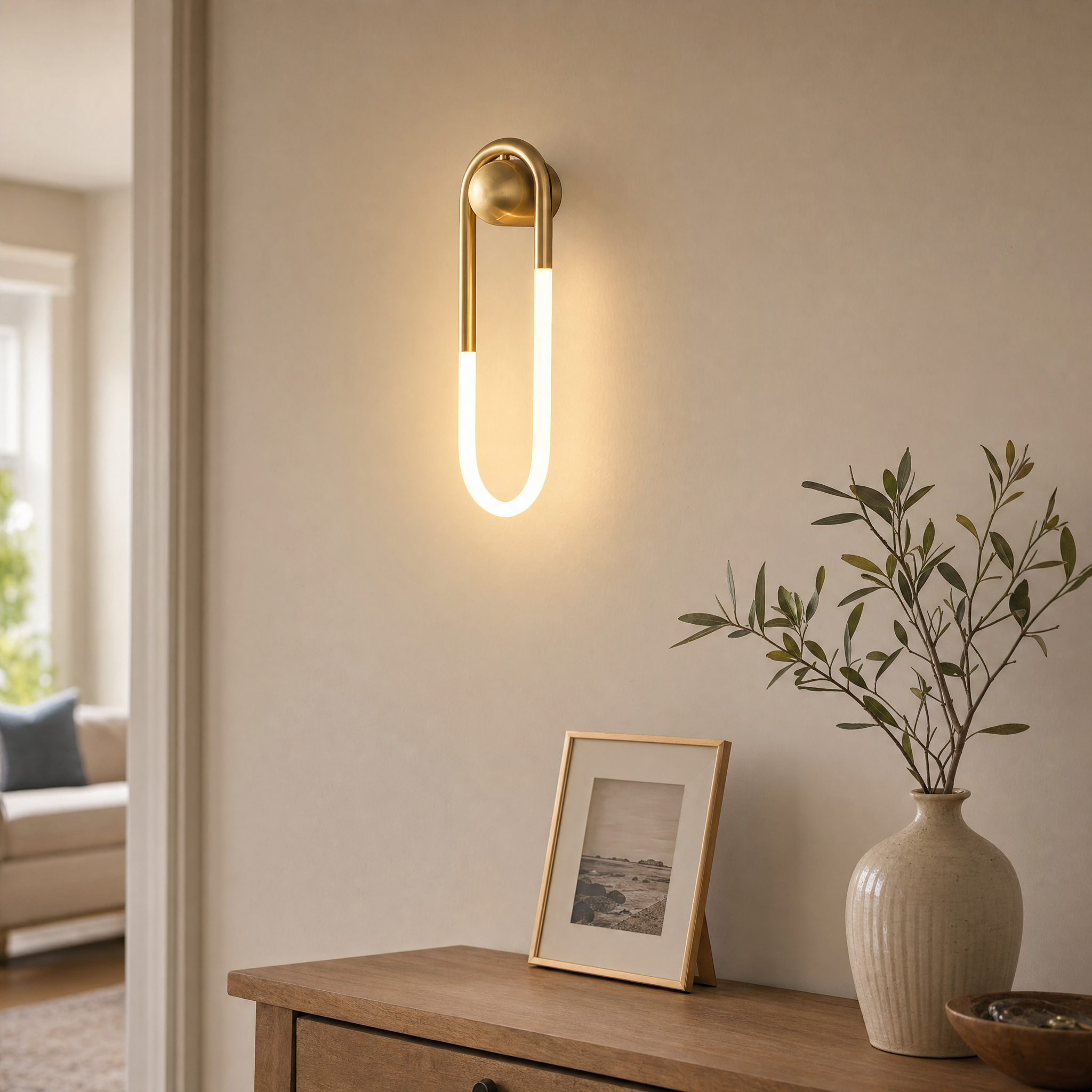Rudi Loop Wall Lamp - hallway lifestyle