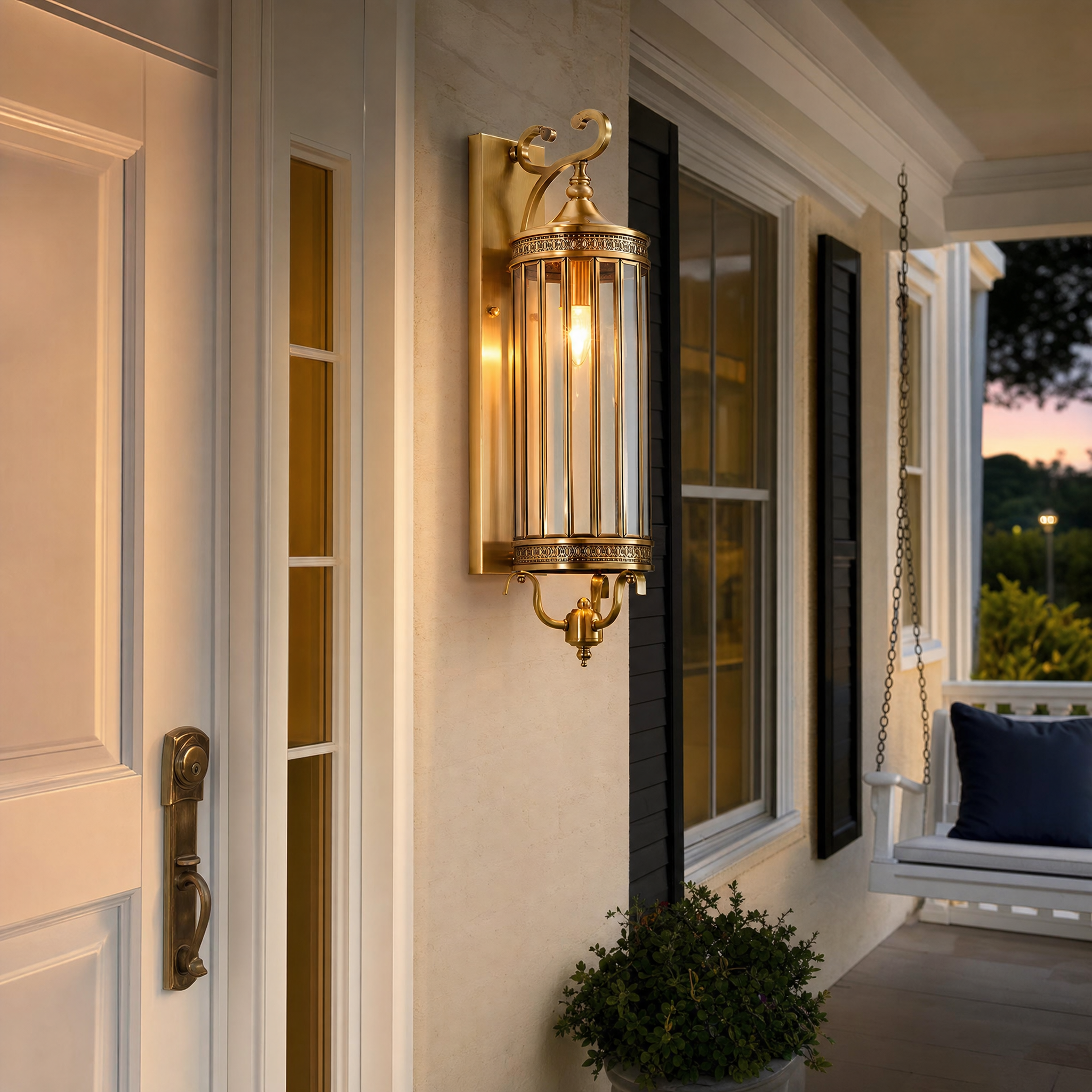 Vintage Mid-Century Porch Light lifestyle