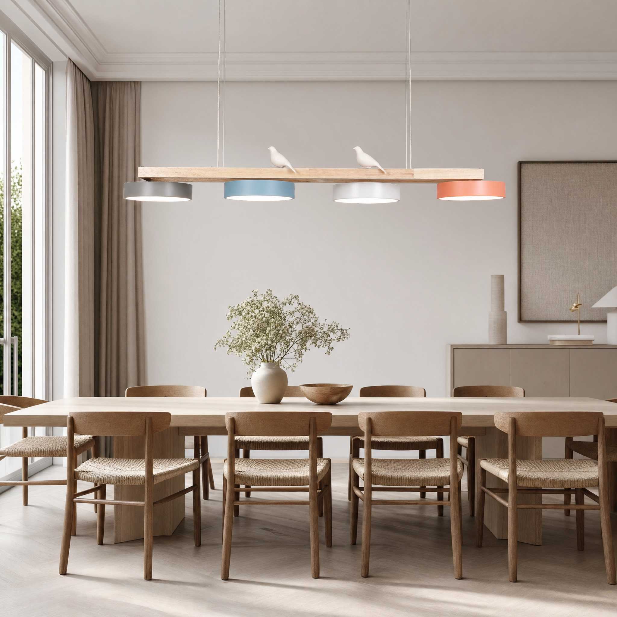 Sienna Bird Long Chandelier - dining lifestyle