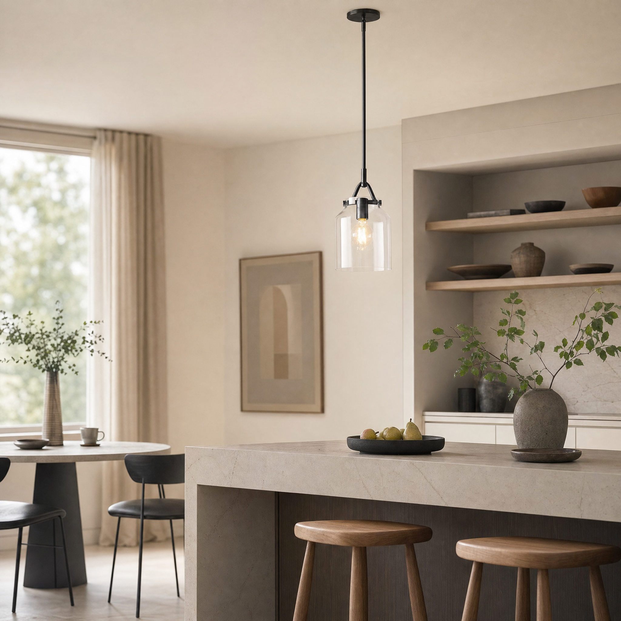 Hanton Nordic Morandi Pendant - kitchen lifestyle