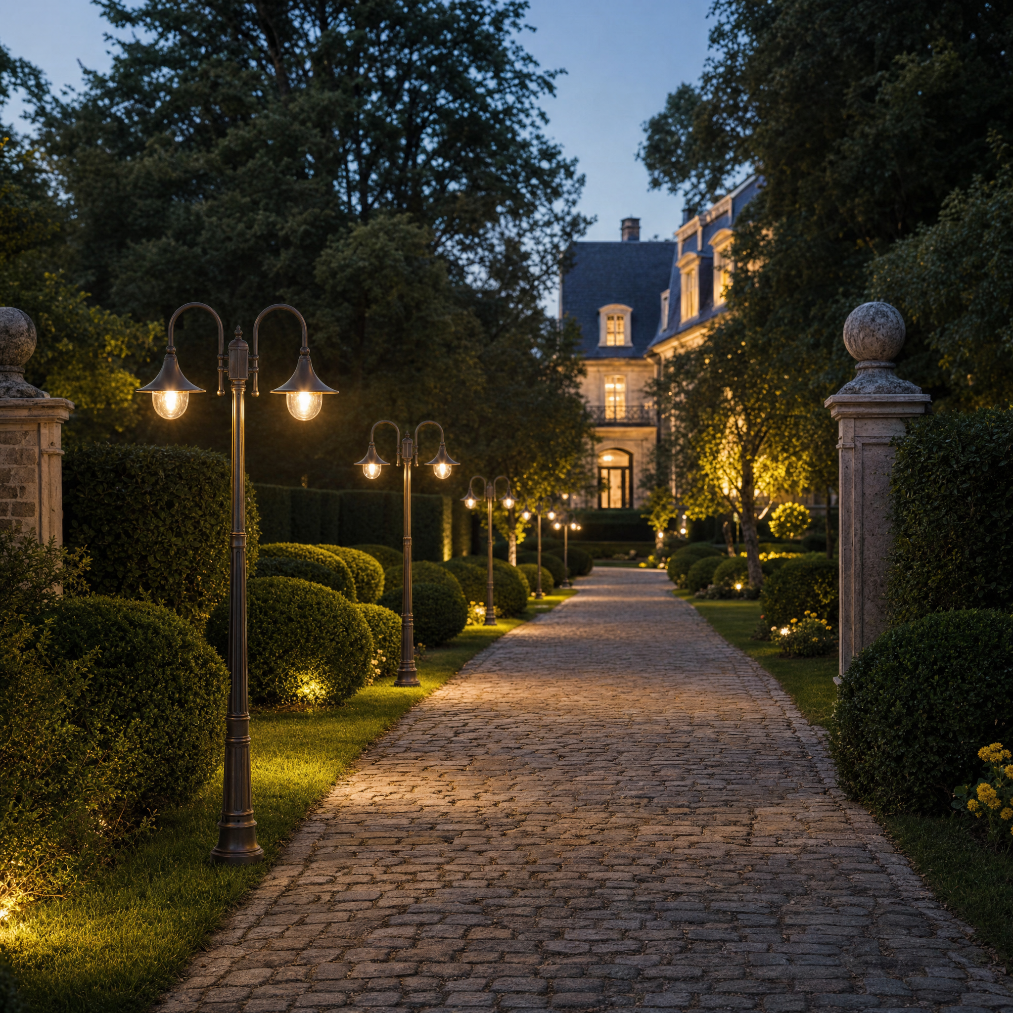 Vintage Flared Pathway - stately cobblestone lifestyle