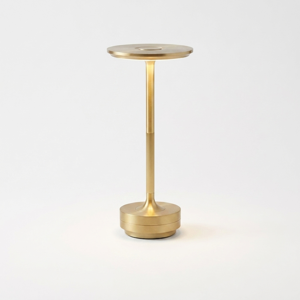 USB Dimmable Dish LED Table Lamp - studio white