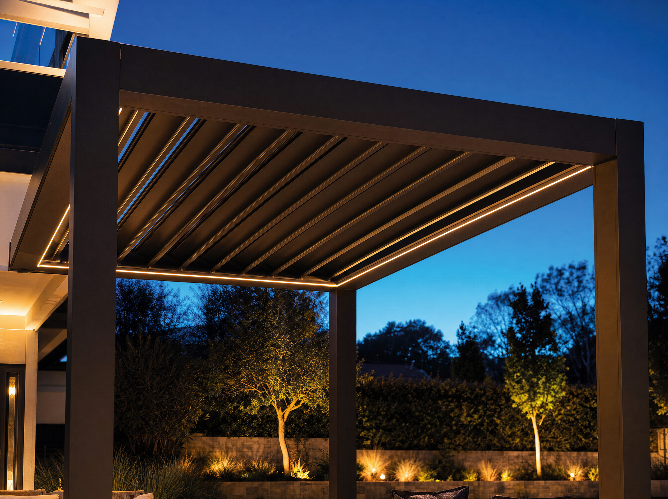Pergolas - aluminum louvered pergola hero