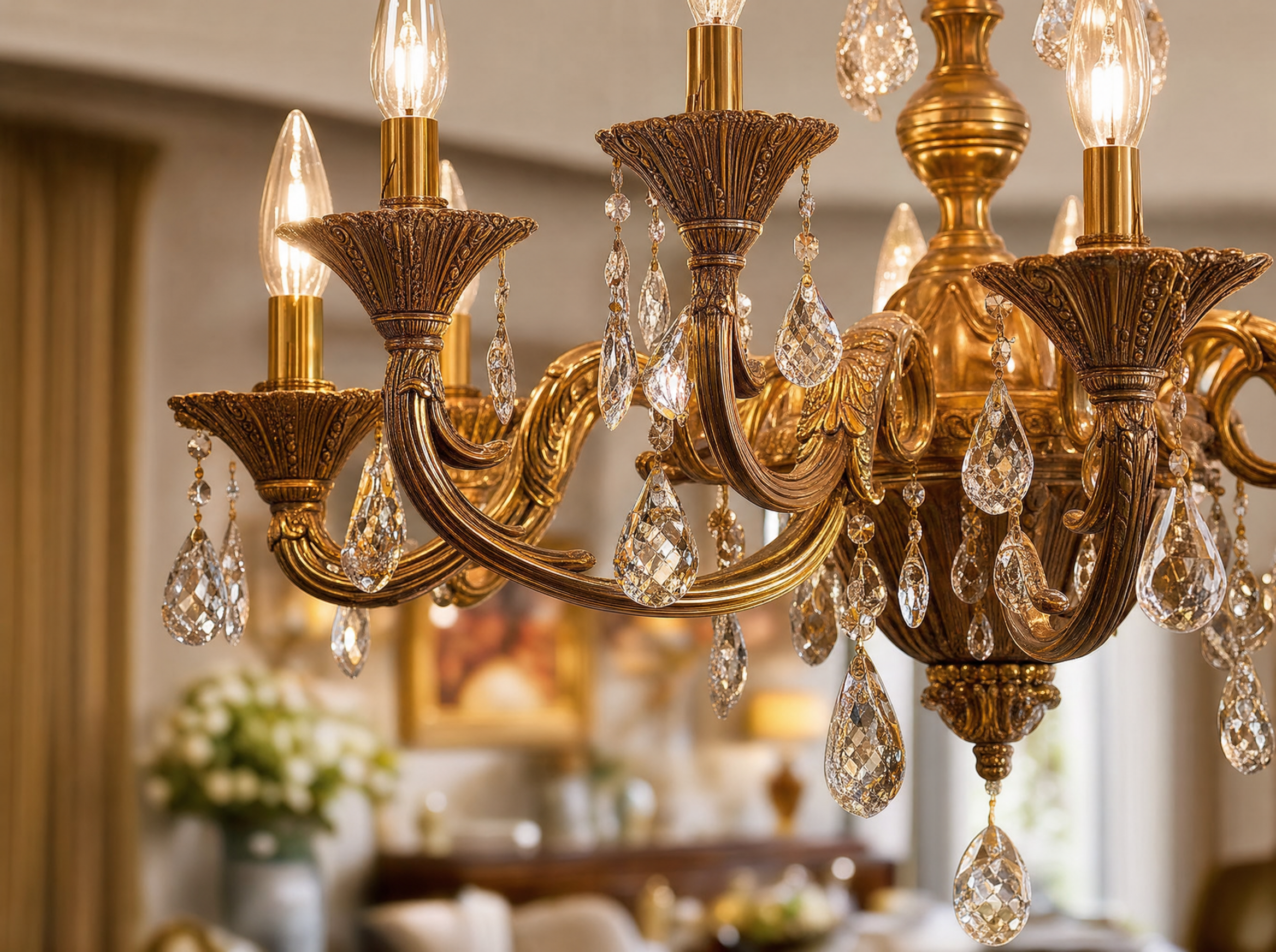 Chandeliers v2 - hero crystal chandelier close-up