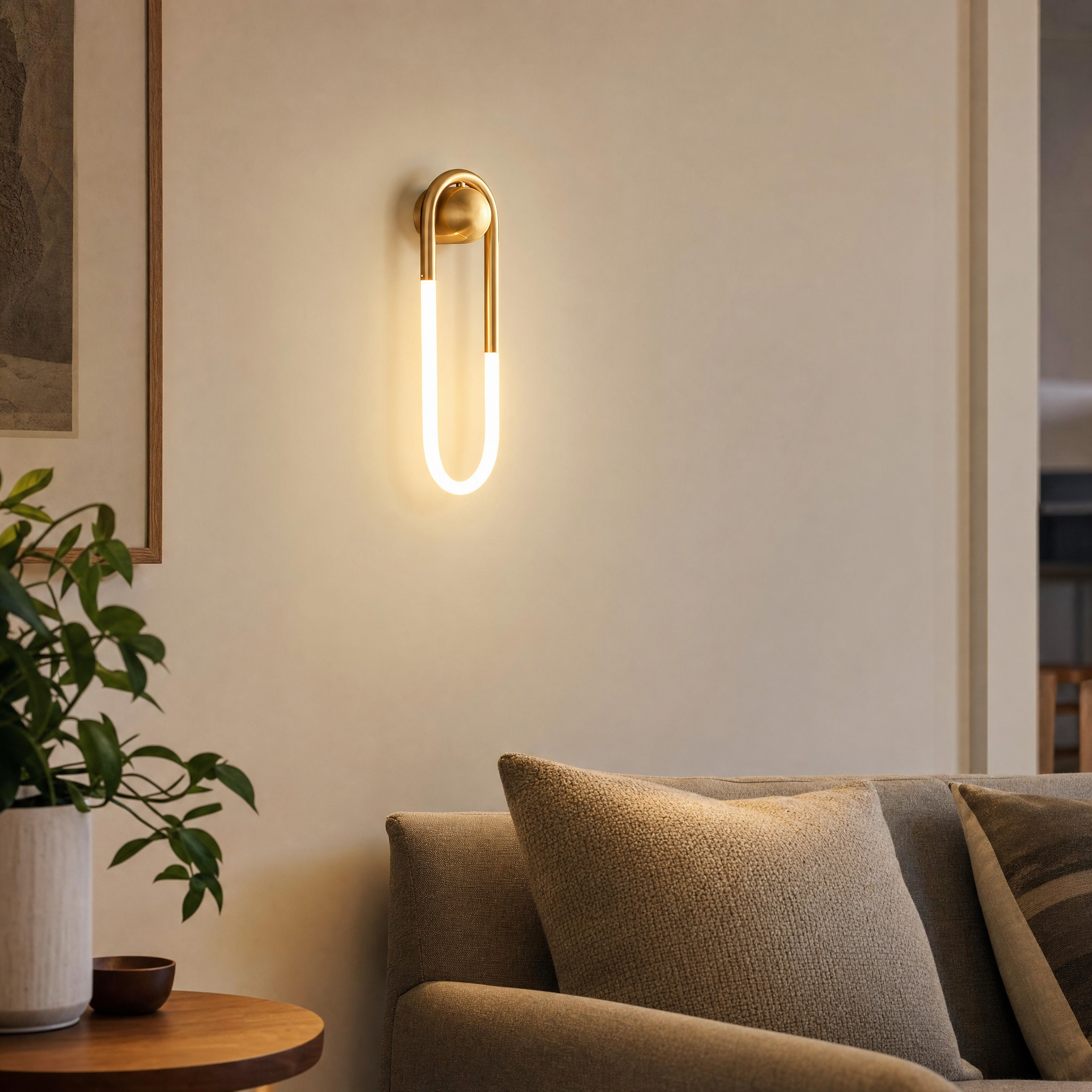 Rudi Loop Wall Lamp - living room lifestyle