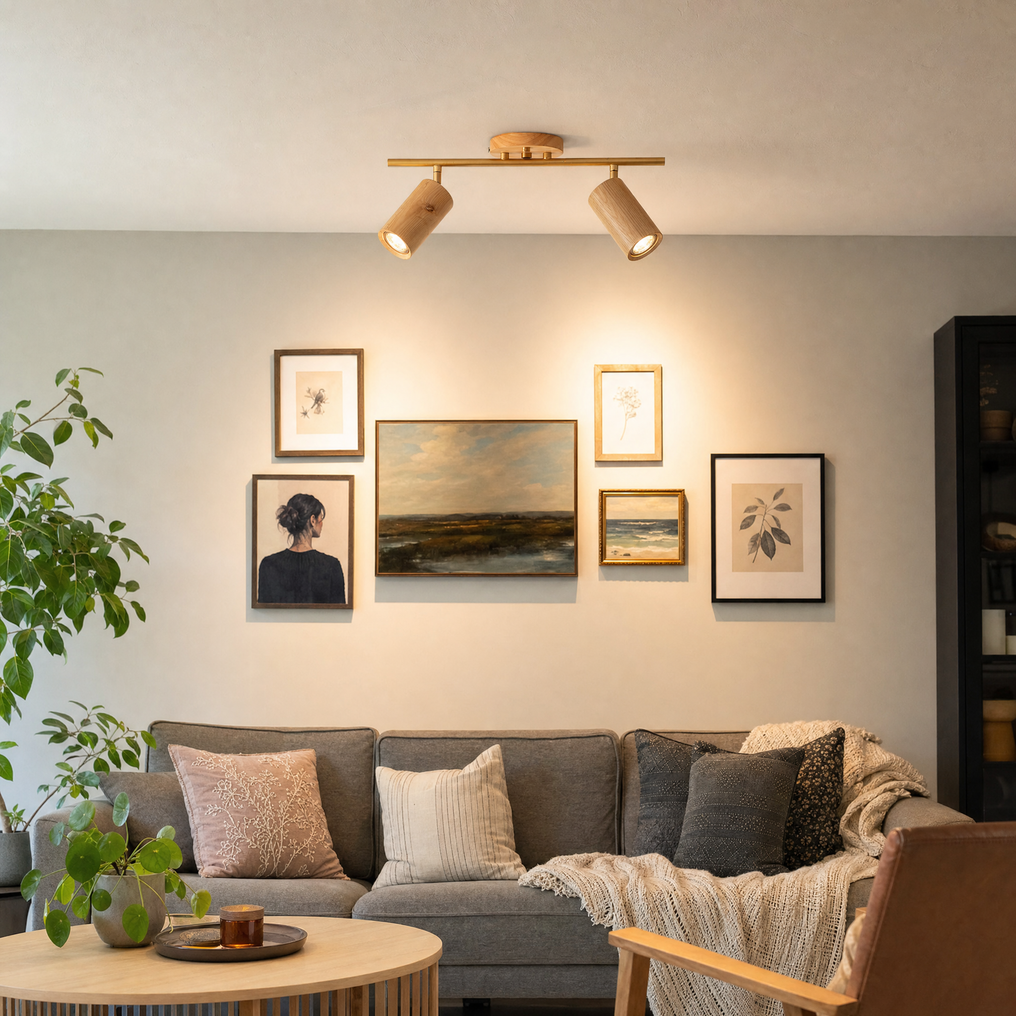 Shaker spotlight gallery wall