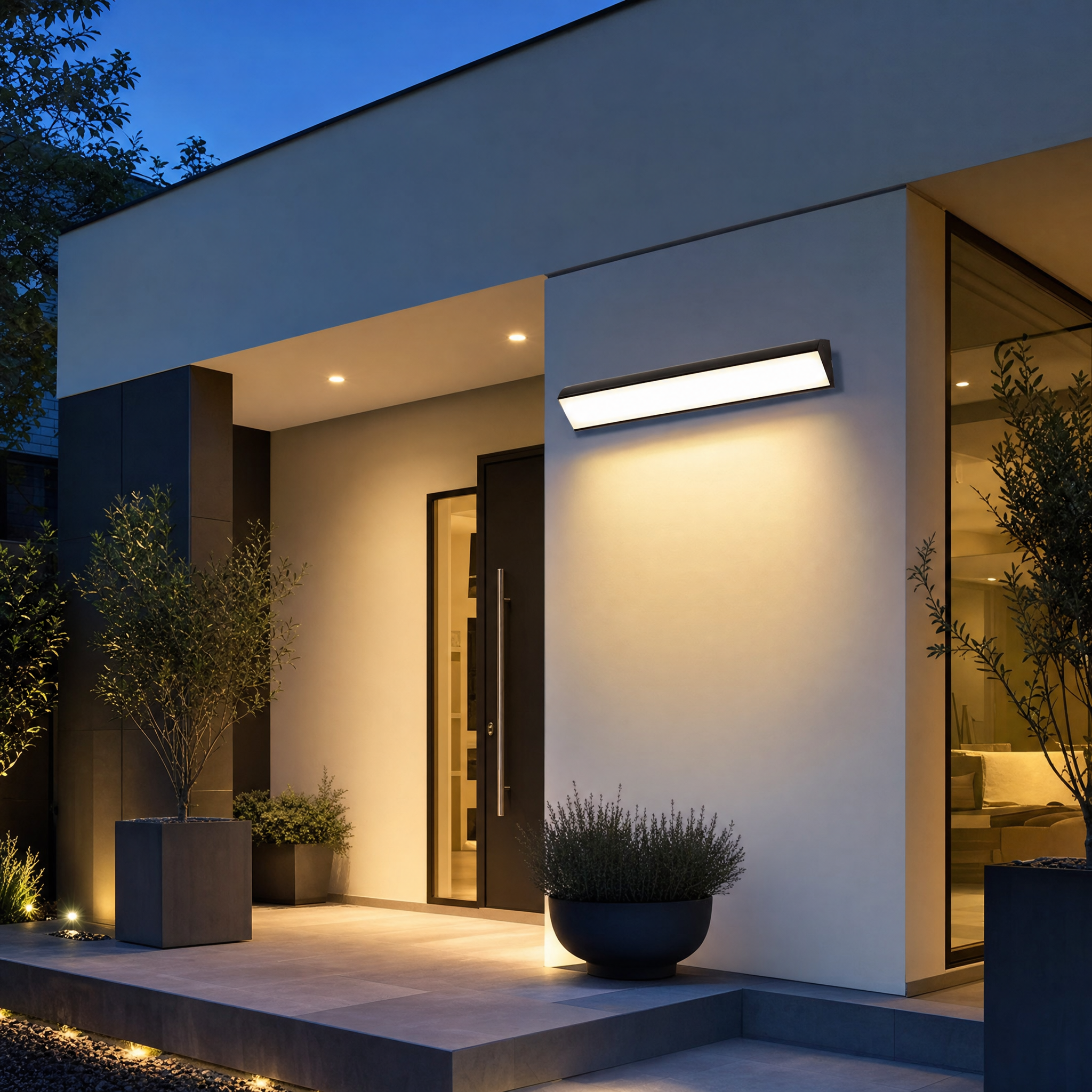 Black LED Strip Porch Light lifestyle