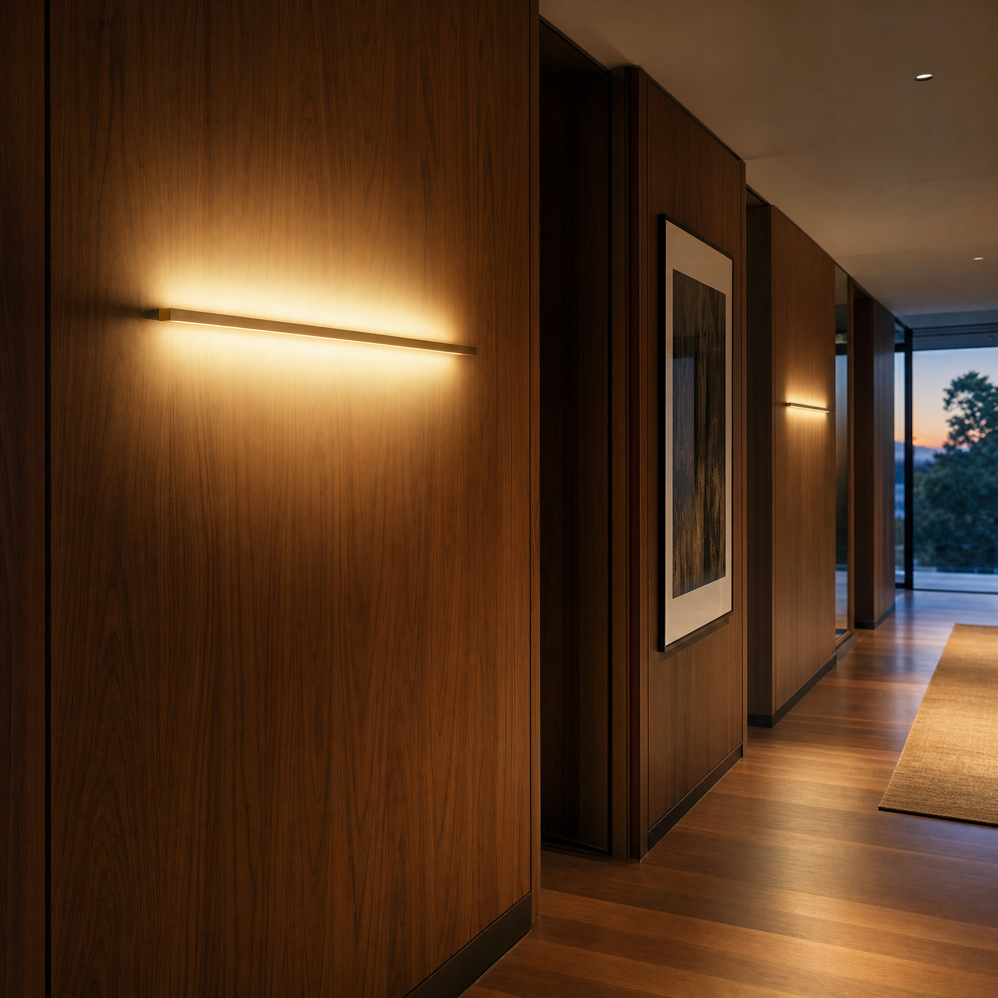 Wood Up/Down LED Sconce lifestyle
