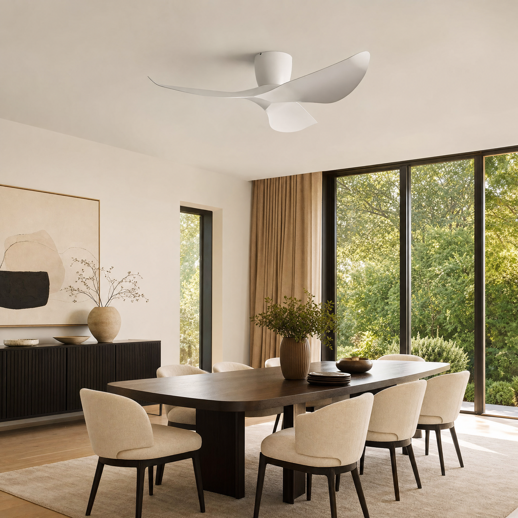 DC Motor Fan - dining room lifestyle