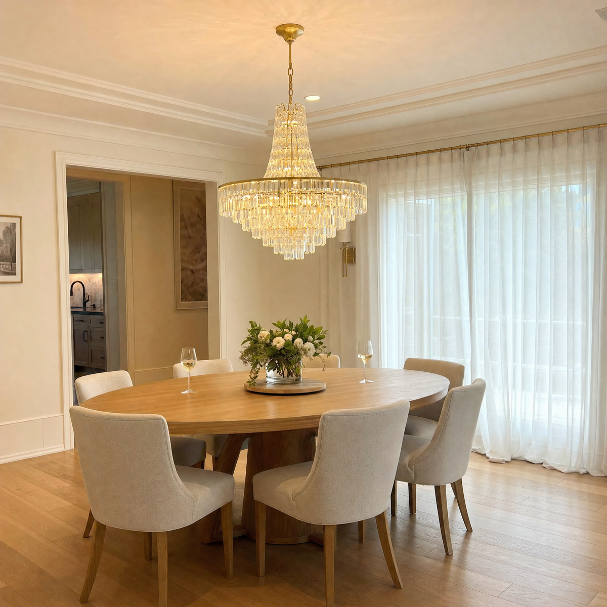 Customer review photo - Sarah K chandelier dining