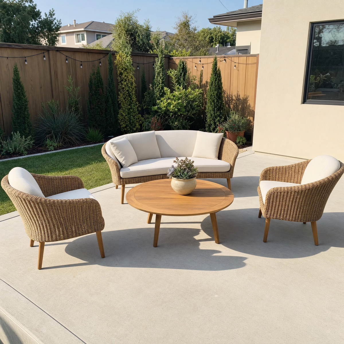 Customer review photo - conversation set patio